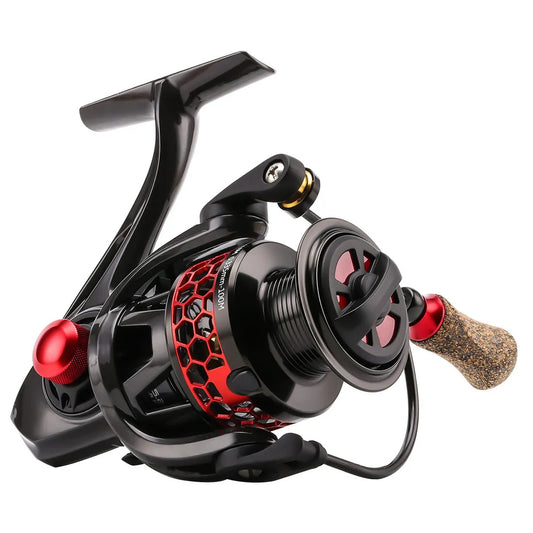 MORPH2000 Fishing Lure Spinning Reel C60 Carbon Fiber Spinning Wheel 5.2:1 Drag Power 8KG