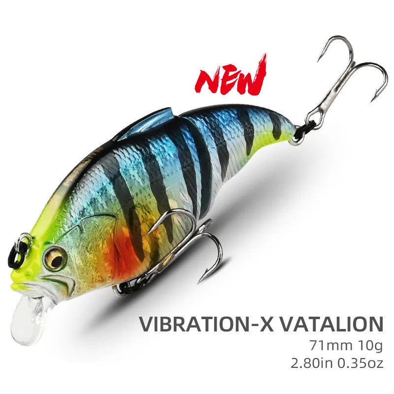 VIBRATION-X VIB Wobblers Fishing Lure Vibration Bait 71mm 10g Full Depth
