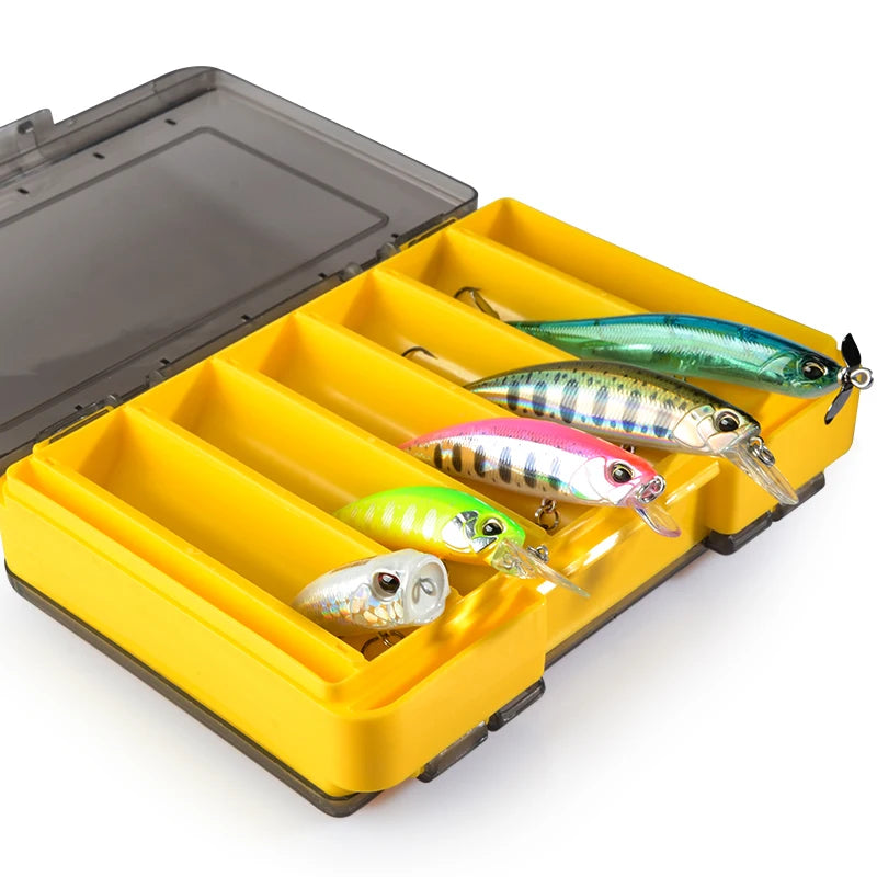 Convenient Sided Fishing Tackle Box 12 Compartments Bait Lure Hook Storage Box
