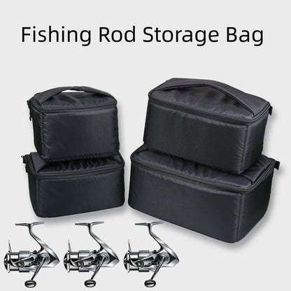 4 Sizes Multifunctional Fishing Bag Oxford Fishing Reel Lure Gear Storage Case