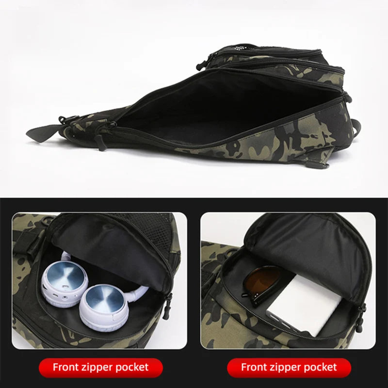 Large Capacity Multifunctional Fishing Lure Bag Crossbody Waist Fishing Backpack