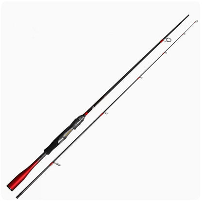 Feiyue Spinning Casting Lure Fishing Rod Carbon Fiber 2 Section 1.98M-2.58M
